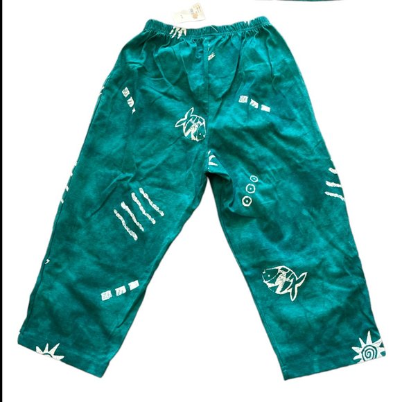 Coconut Bay Hawaiian Print Capri and T-Shirt Set Sz M - Picture 3 of 6